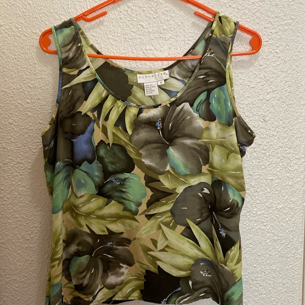 Doncaster silk tank size 10